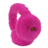 Solid Color Long Fur Winter Earmuff: IVY / ONESIZE