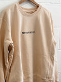 MRKT LOGO CREW - PEARLED IVORY