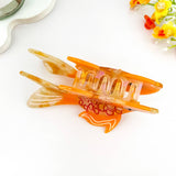 Goldfish Acetate Patchwork Hair Claw Clip: Gold