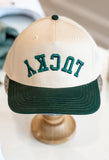 LUCKY UPSIDE DOWN TRUCKER HAT