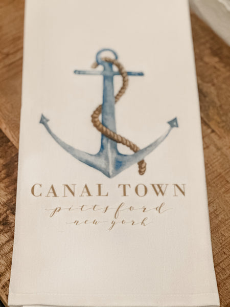 CANAL TOWN TEA TOWEL