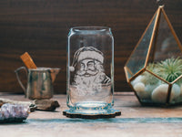 SANTA BEER CAN GLASS