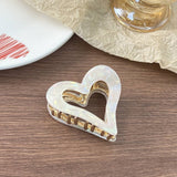 Valentine's Day heart-shaped hair shark clip: Red