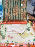 ORANGE TIGER QUILTED TOTE