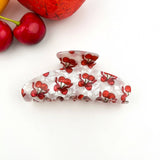 Fruity Hair Clip, Cherry & Strawberry Hair Claw Clip: Cherry-C