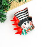 Christmas Cane Hair Claw Clip, Gingerbread Man Hair Clip: Cane