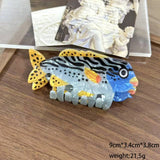 Colorful Fish-Shaped Hair Claw, Sardine Hair Clip: Sardine