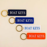 Boat Keys Keychain: Orange / Keychain with Hang Tag