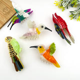 Hummingbird Hair Claw Clip, Elegant Acetate Bird Hair Clip: Hummingbird-Orange