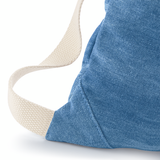 BagBase Denim Drawstring Bag | 12 Litre Capacity | 100% Cotton | Blue or Light Blue | One Size: Light Denim / One Size