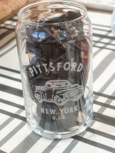 PITTSFORD BEER CAN GLASS