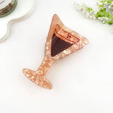 Fresh Cocktail Print Creative Hair Claw Clip: Green
