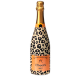 Tan Leopard Champagne Bottle Wrap