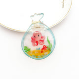 New Design Fish in Transparent Bag Acrylic Hair Claw Clip: Goldfish