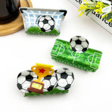 Soccer Ball Claw Clip, Football Match Spectator Hair Clip: B