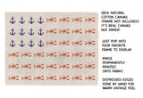 Nautical Flag Canvas Art Print, Coastal Wall Decor 8x10 LOB: 11x14