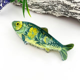 Floral Seagrass Sardine Fish Acrylic Hair Claw Clips : A