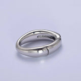 18K Gold Filled Oval Spring Clasp,Spring Carabiner Clasp,Gold Oval Clasp,Dainty Minimalist Clasp for Jewelry Making Making L-666: Gold