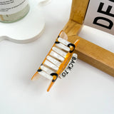 School Bus Acrylic Hair Claw Clip: Yellow