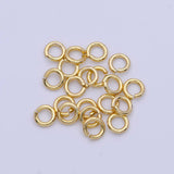 24K Gold Filled 5mm, 6mm, 7mm, 8mm (18 Gauge) Jump Ring Jewelry Making Supply | SP-1560 ~ SP1563-15: 8mm