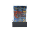 36ct 12mm D6 Dice Set: Vorpal - Black & Blue w/ Gold