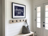 Paddle Out Canvas Art Print Coastal Beach Wall Decor 8x10: 11x14
