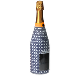 Navy & White Cane  Champagne