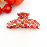 Fruity Hair Clip, Cherry & Strawberry Hair Claw Clip: Cherry-C