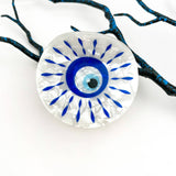 Sun Eye Glassy Round Creative Hair Claw Clip: B
