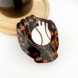 Baseball Series Claw Clip, Sports Day Souvenir Hair Clip: Glove-Blue