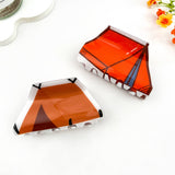 Adventure-Inspired Outdoor Travel Printed Hair Claw Clip: Yellow