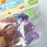 Maltose Glitter cute bear squishy toy friends gift: Pink