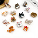 Mini Dog Series Hair Claw Clips, Cute Puppy Animal Hair Clip: K