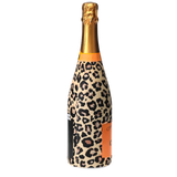 Tan Leopard Champagne Bottle Wrap