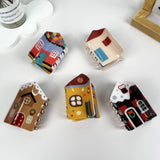Christmas Vintage House Hair Claw Clip: D