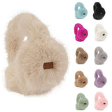 Solid Color Long Fur Winter Earmuff: TPE / ONESIZE