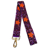 Sequin Star Straps: Blue/white