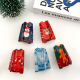 Sweater Style Hair Clip, Christmas Claw Clip: B