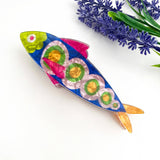 Tropical Leaf Acrylic Hair Claw Clip Beach Style: Pink