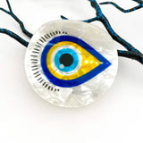Sun Eye Glassy Round Creative Hair Claw Clip: E