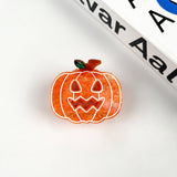 Orange Pumpkin Hair Clip,Halloween Claw Clip: Small