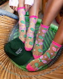 TENNIS SCORE SHEER RUFFLE SOCK