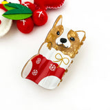 Christmas Festive Acrylic Printed Hair Claw: D