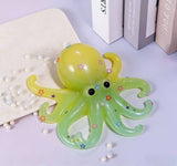 Glitter Transparent Slow Rebounding Octopus Squeeze Toy: Blue-white