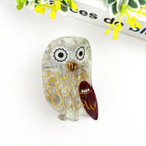 Owl Claw Clip, Large & Mini Hair Clip: White