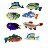 Rainbow Trout & Shark Hair Clip, Fish Shaped Hair Claw: Salmon