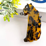 Jaguar Hair Clip,Animal Acetate Claw Clip: B1