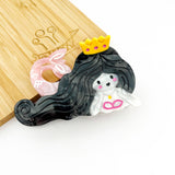 Elegant Mermaid Hair Claw Clip, Summer Beach Vacation Clip: Pink