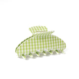 Floral Claw Clip: Blue Stripes