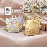 Custom Logo Ornaments - Personalized Zinc Alloy Holiday Gift: 3"